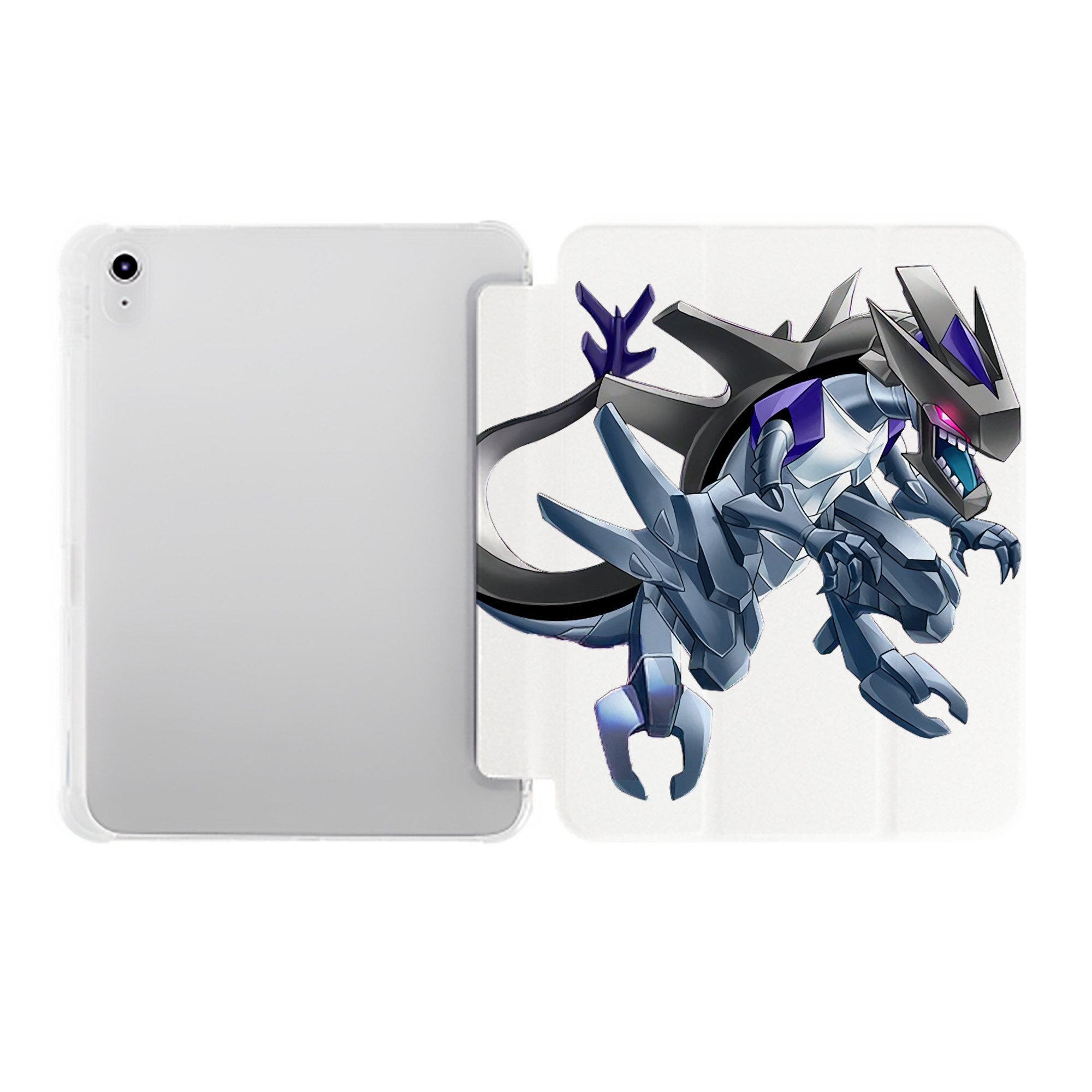 （画像用） 遊☆戯☆王 Yu-Gi-Oh! IPad ケース ペン収納付き 三つ折りスタンド PUレザー×シリコン 対応機種9.5/10.5/10.9インチ